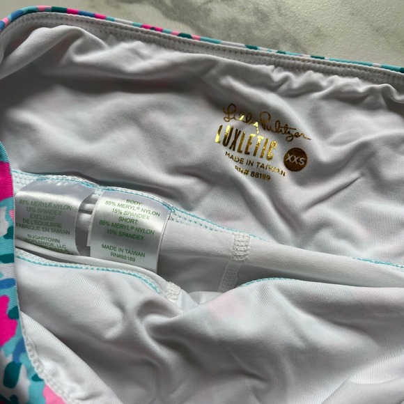 Lilly Pulitzer Luxletic Adlai skort Multi Hottie Dottie print sz XXS - Picture 2 of 6